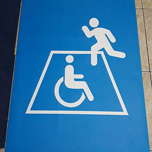 Adesivo 1,20 x 0,80 Demarcação Solo