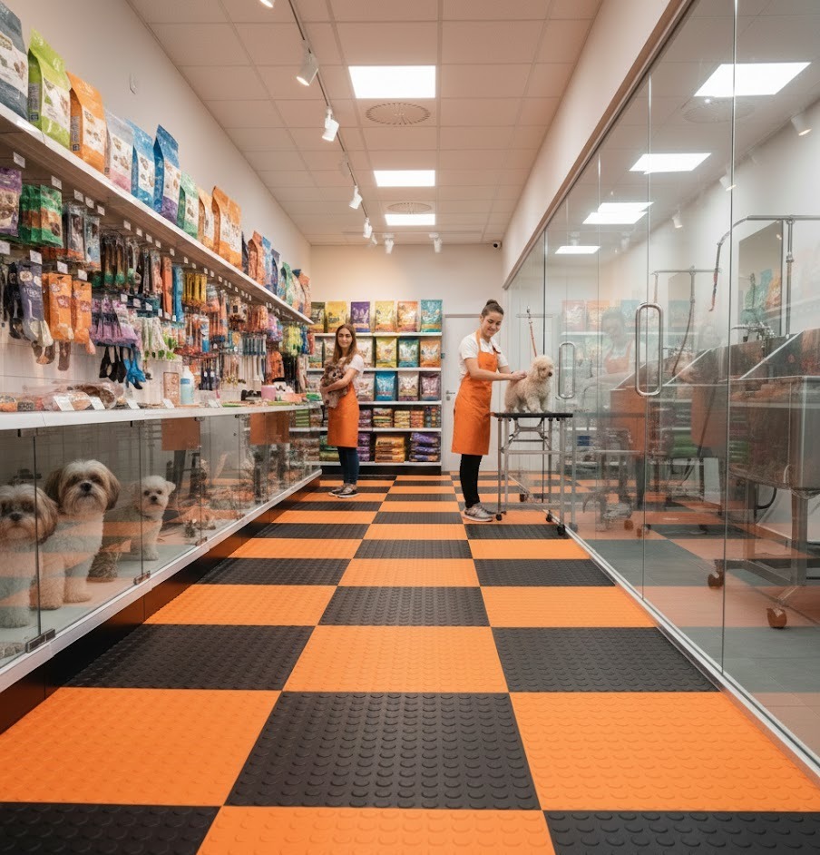 Piso Antiderrapante 50x50x4mm Moeda