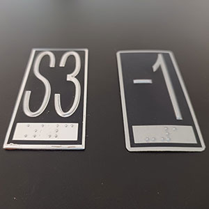 Placa Braille Elevador